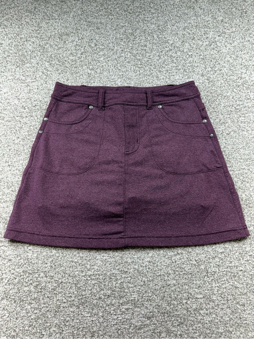 Women's Athleta Sangria Heather Purple Pocketed Lined Bettona Skort Size XS